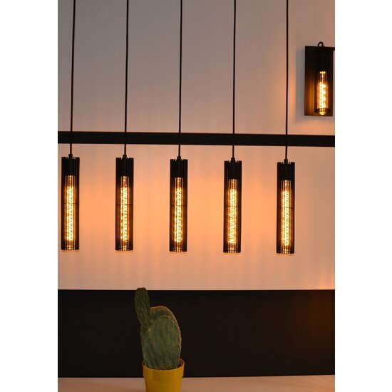 Lampe suspendue Lenny 5xE27 noire