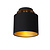 Fluffy ceiling lamp diameter 20 cm 1xE27 black