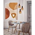 Doreo amber hanging lamp 3xE27