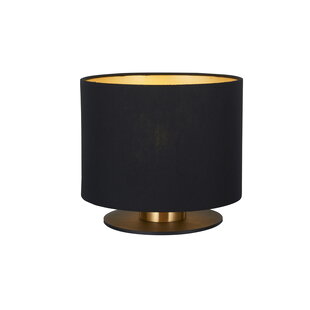Fluffy table lamp diameter 20 cm 1xE27 black