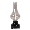 Jonas Lámpara de mesa recargable negra batería/batería LED regulable 1x2W 3000K 3 StepDim