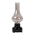 Jonas Lámpara de mesa recargable negra batería/batería LED regulable 1x2W 3000K 3 StepDim