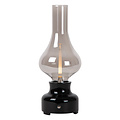 Jonas Lámpara de mesa recargable negra batería/batería LED regulable 1x2W 3000K 3 StepDim