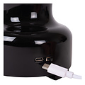 Jonas Lámpara de mesa recargable negra batería/batería LED regulable 1x2W 3000K 3 StepDim