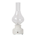 Jonas Lámpara de mesa recargable blanca pila/batería LED regulable 1x2W 3000K 3 StepDim