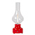 Jonas red rechargeable table lamp battery/battery LED dimmable 1x2W 3000K 3 StepDim