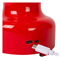 Jonas red rechargeable table lamp battery/battery LED dimmable 1x2W 3000K 3 StepDim
