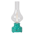 Jonas beautiful rechargeable table lamp battery/battery LED dimmable 1x2W 3000K 3 StepDim turquoise