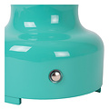 Jonas mooie oplaadbare tafellamp accu/batterij LED dimbaar 1x2W 3000K 3 StepDim turkoois