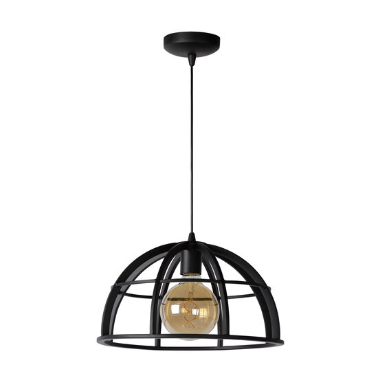 Kidra single hanging lamp diameter 40 cm 1xE27 black