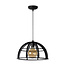 Kidra single hanging lamp diameter 40 cm 1xE27 black
