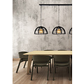 Kidra triple hanglamp diameter 40 cm 3xE27 zwart