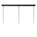 Kidra triple hanging lamp diameter 40 cm 3xE27 black