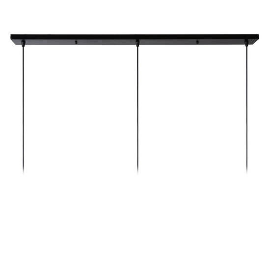 Kidra triple hanglamp diameter 40 cm 3xE27 zwart