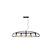 Kidra grande suspension 5xE27 noire