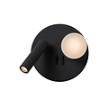 Lampe de chevet Bollo LED 1x3,7W 3000K avec point de chargement USB noir