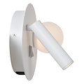 Lampe de chevet Bollo blanche LED 1x3,7W 3000K avec point de chargement USB