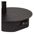 Bareto black rechargeable bedside lamp battery/battery diameter 10.2 cm LED 1x2W 3000K with magnetic mounting system