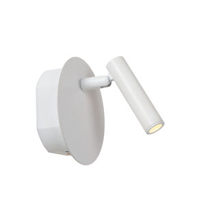 Lampe de chevet rechargeable Bareto blanche pile/batterie diamètre 10,2 cm LED 1x2W 3000K avec système de fixation magnétique