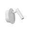 Bareto witte oplaadbare bedlamp accu/batterij diameter 10,2 cm LED 1x2W 3000K met magnetisch montagesysteem