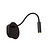 Bareto zwarte plooibare oplaadbare bedlamp accu/batterij diameter 11 cm LED 1x2W 3000K met magnetisch montagesysteem