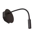 Bareto schwarze faltbare wiederaufladbare Nachttischlampe, Batteriedurchmesser 11 cm, LED 1x2W 3000K mit magnetischem Befestigungssystem