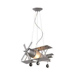 Planeto hanging lamp children's room 1xE27 gray