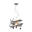 Planeto lampe à suspension chambre d'enfant 1xE27 gris