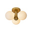 Ruud ceiling lamp bathroom diameter 28 cm 3xG9 IP44 matt gold brass