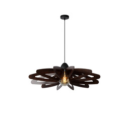 Woodle hanging lamp diameter 76 cm 1xE27 black