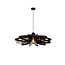 Woodle hanging lamp diameter 76 cm 1xE27 black