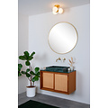 Ruud plafondlamp badkamer diameter 28 cm 3xG9 IP44 mat goud messing