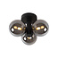 Ruud ceiling lamp bathroom diameter 28 cm 3xG9 IP44 black