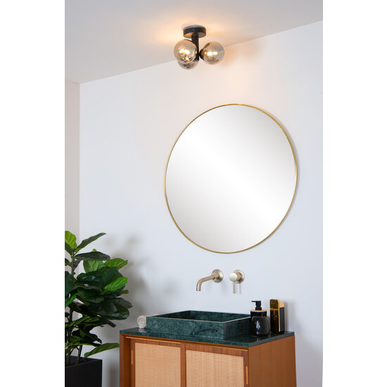 Ruud Deckenleuchte Badezimmer Durchmesser 28 cm 3xG9 IP44 schwarz