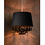 Lampe à suspension Luxo noire diamètre 30 cm 1xE27