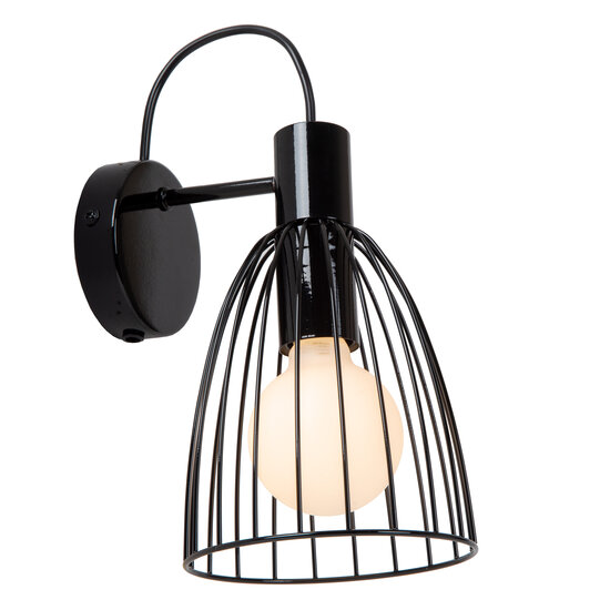 Applique Marconi 1xE27 noire