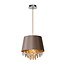 Lampe à suspension Luxo diamètre 30 cm 1xE27 taupe