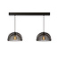 Messi dubbele hanglamp 2xE27 zwart