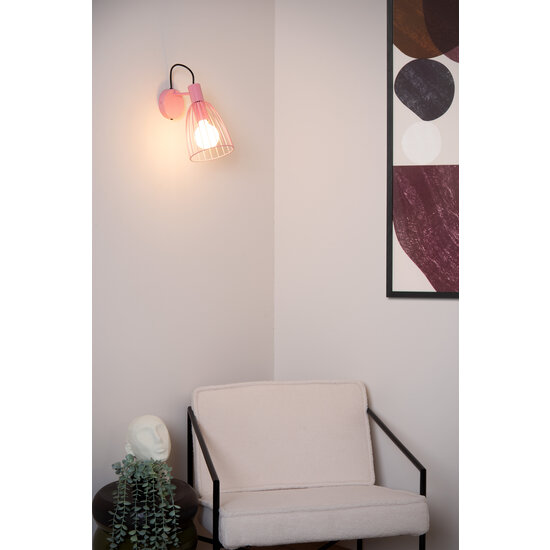 Marconi roze wandlamp 1xE27