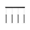 Lampe suspendue Zelda noire LED dimmable 4x4W 3000K
