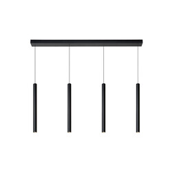 Lampe suspendue Zelda noire LED dimmable 4x4W 3000K