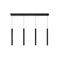 Lampe suspendue Zelda noire LED dimmable 4x4W 3000K