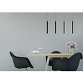 Lampe suspendue Zelda noire LED dimmable 4x4W 3000K