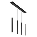 Lampe suspendue Zelda noire LED dimmable 4x4W 3000K
