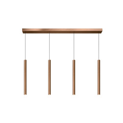 Zelda hanging lamp LED dimmable 4x4W 3000K rust brown