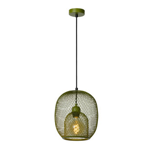Lámpara colgante Montallo verde diámetro 25 cm 1xE27