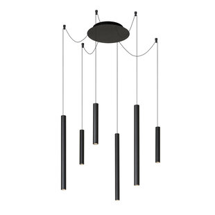 Zelda grande suspension noire diamètre 120 cm LED dimmable 6x4W 3000K