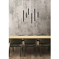 Zelda large black hanging lamp diameter 120 cm LED dimmable 6x4W 3000K