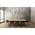 Zelda grote zwarte hanglamp diameter 120 cm LED dimbaar 6x4W 3000K