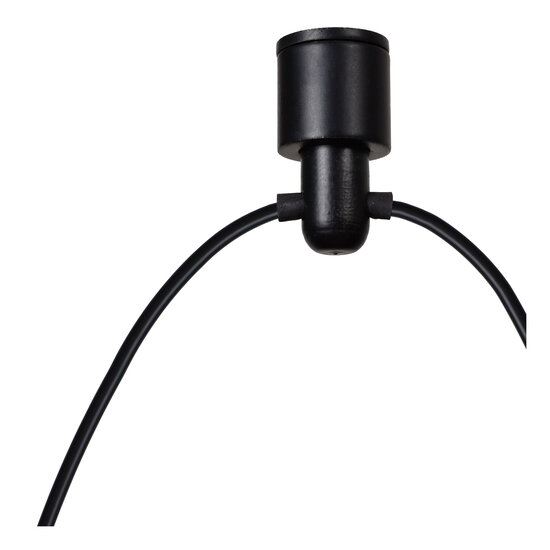 Zelda grote zwarte hanglamp diameter 120 cm LED dimbaar 6x4W 3000K